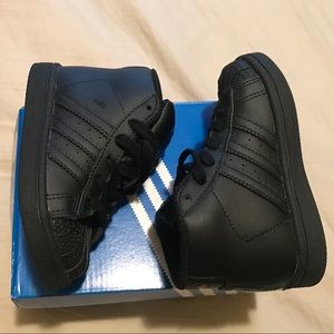 Toddler Black Hightop Adidas